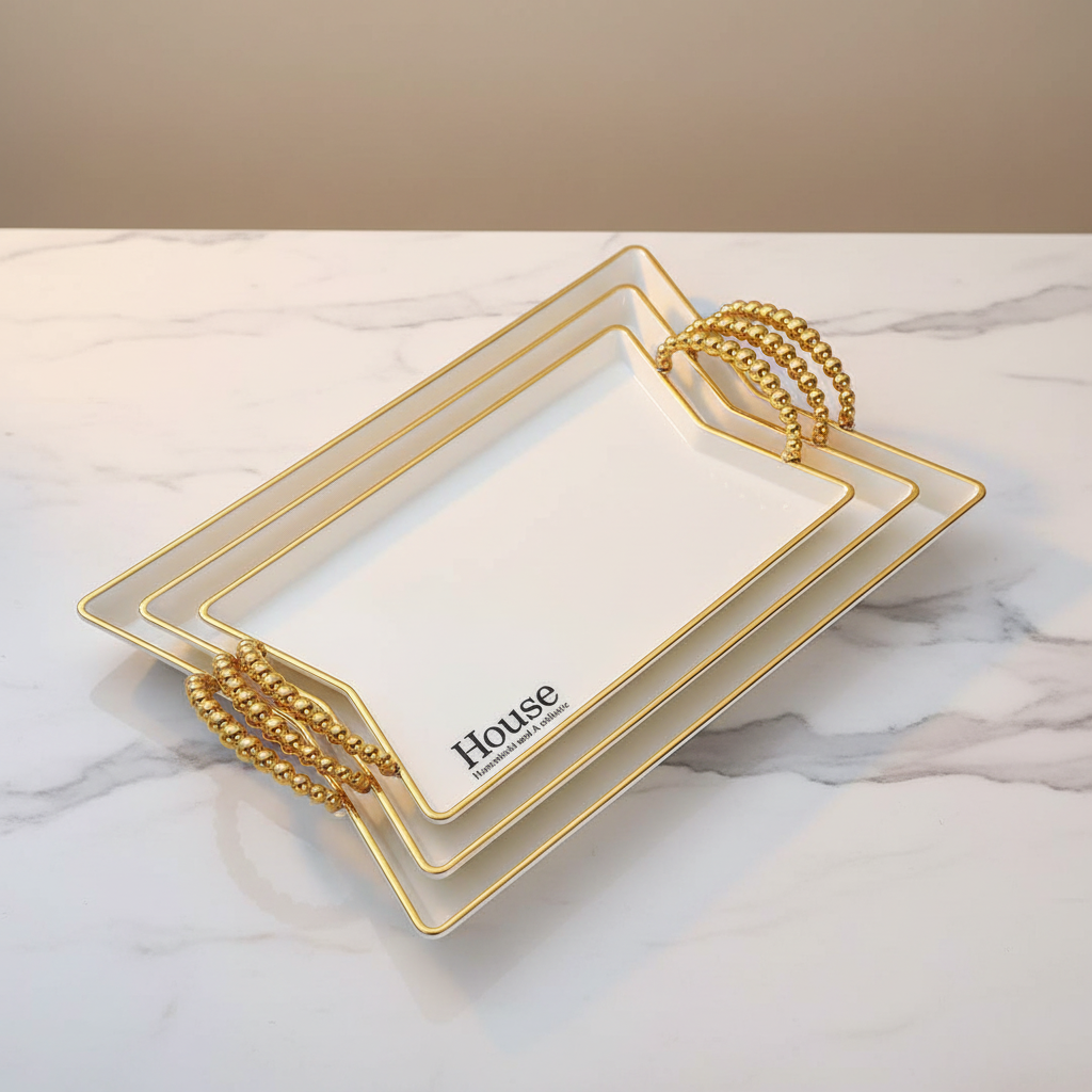 3 Piece Acrylic House Tray Set