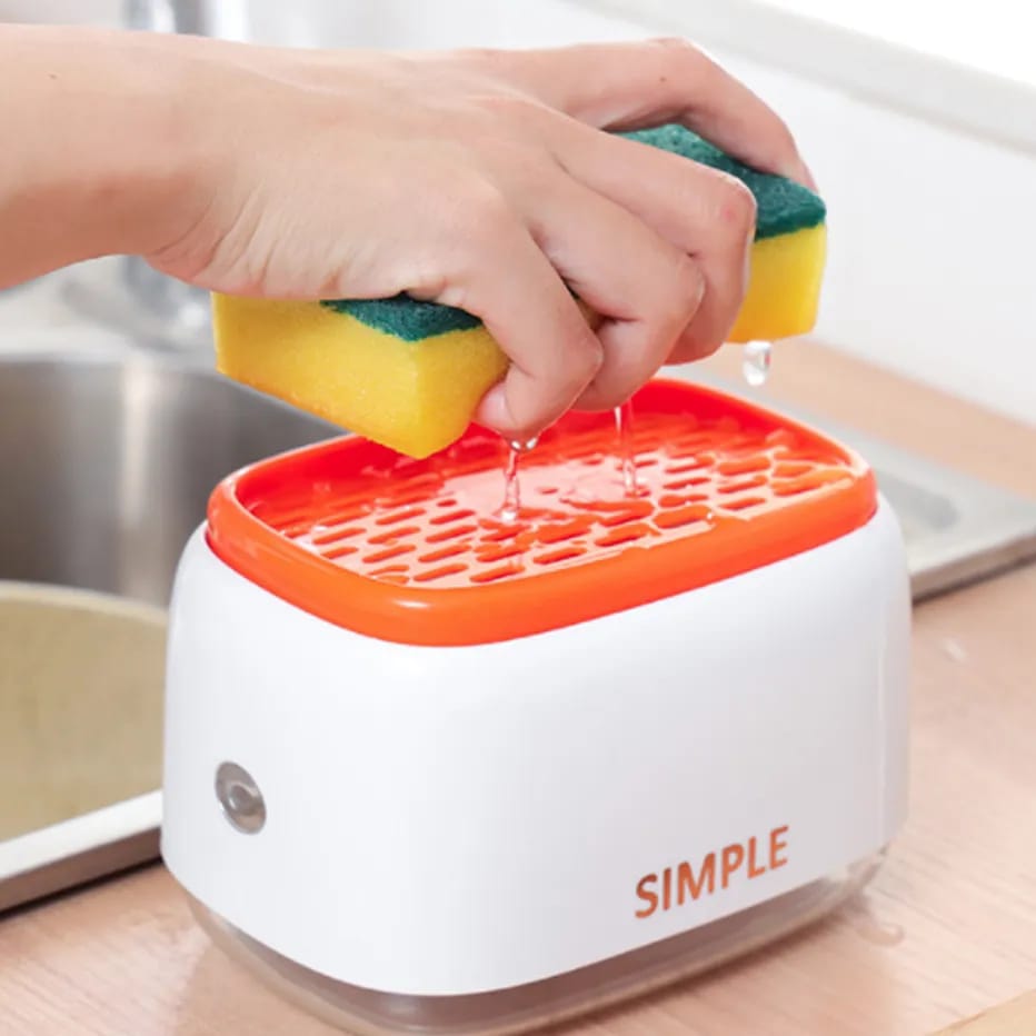 Soap Dispenser With Sponge Holder