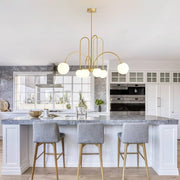 Pendant light 100cm long with G9 and E14 bulb options for home, hotel, or bar decoration