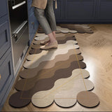 2pc Thick Absorbent Kitchen Mat