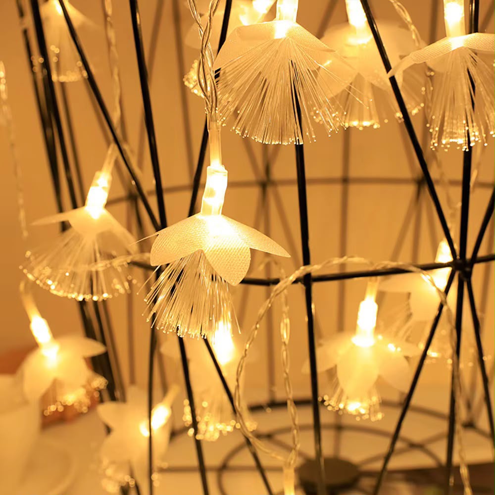 10m LED Fibre Optic Dandelion Fairy Lights with Connector and Warm Illumination available in Nairobi, Kenya