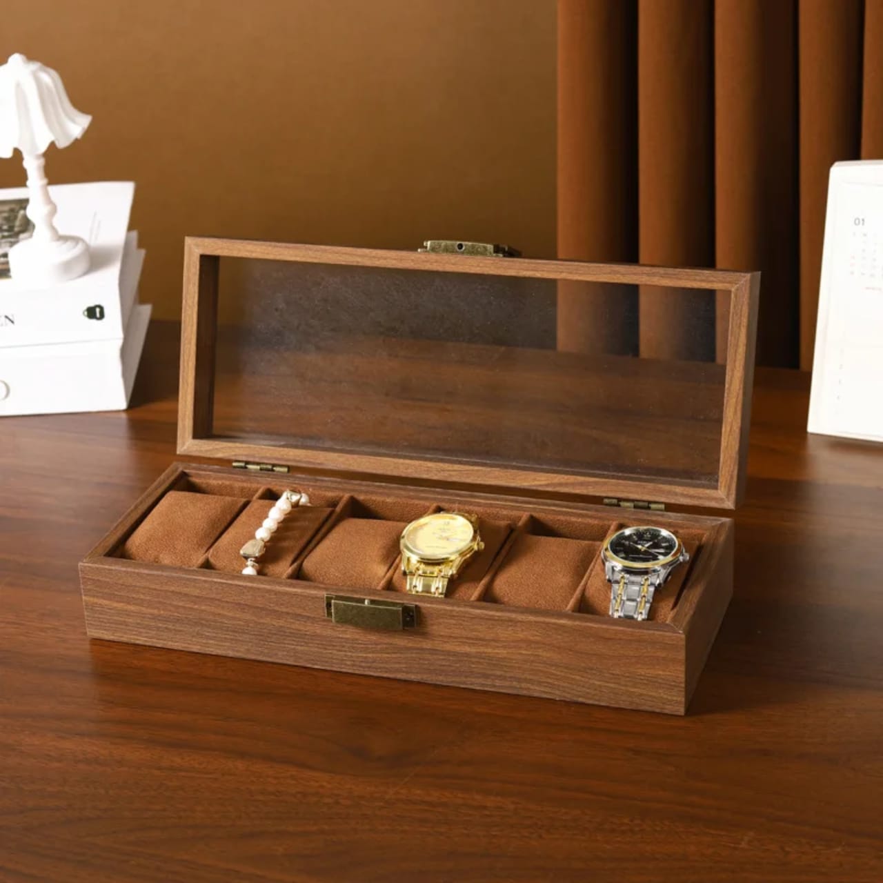 6 Slot Watch Organizer Box