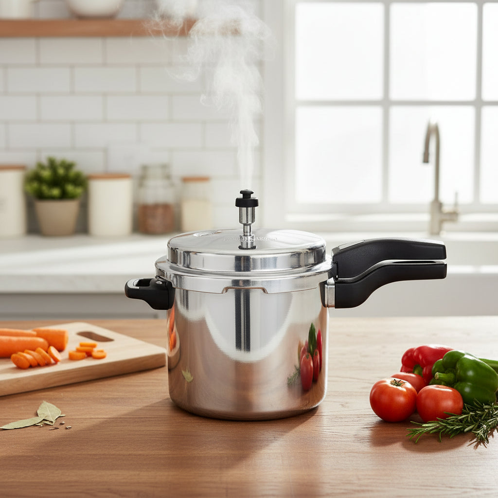 7.5 Litres pressure cooker for fast and efficient home cooking
