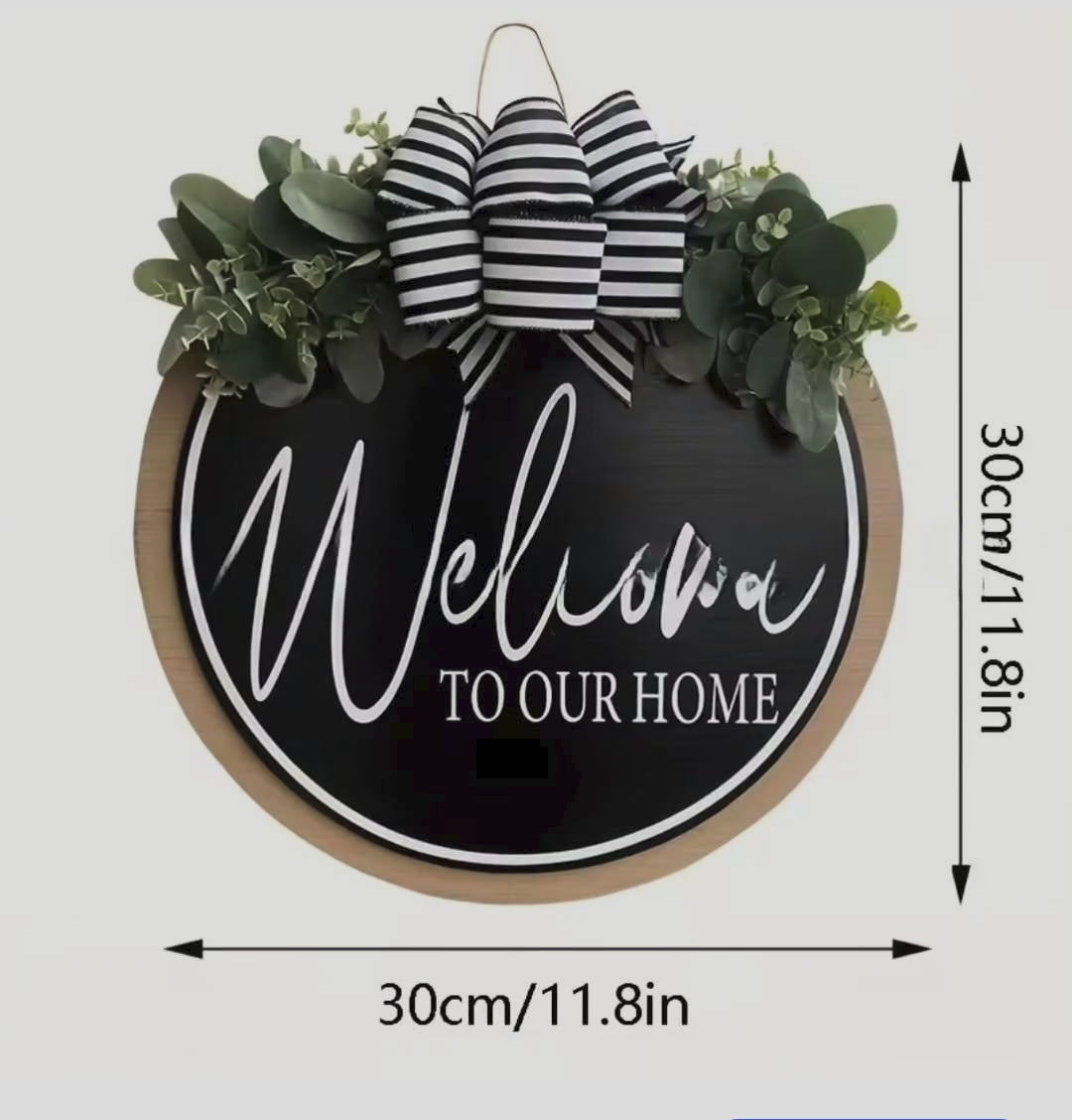 Welcome Door Hanging Sign – 30cm