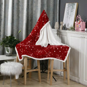 127 × 152cm Reversible Christmas Sherpa Throw Blanket with Fleece Surface, Fluffy Backing and Festive Snowflake Patterns available in Nairobi, Kenya