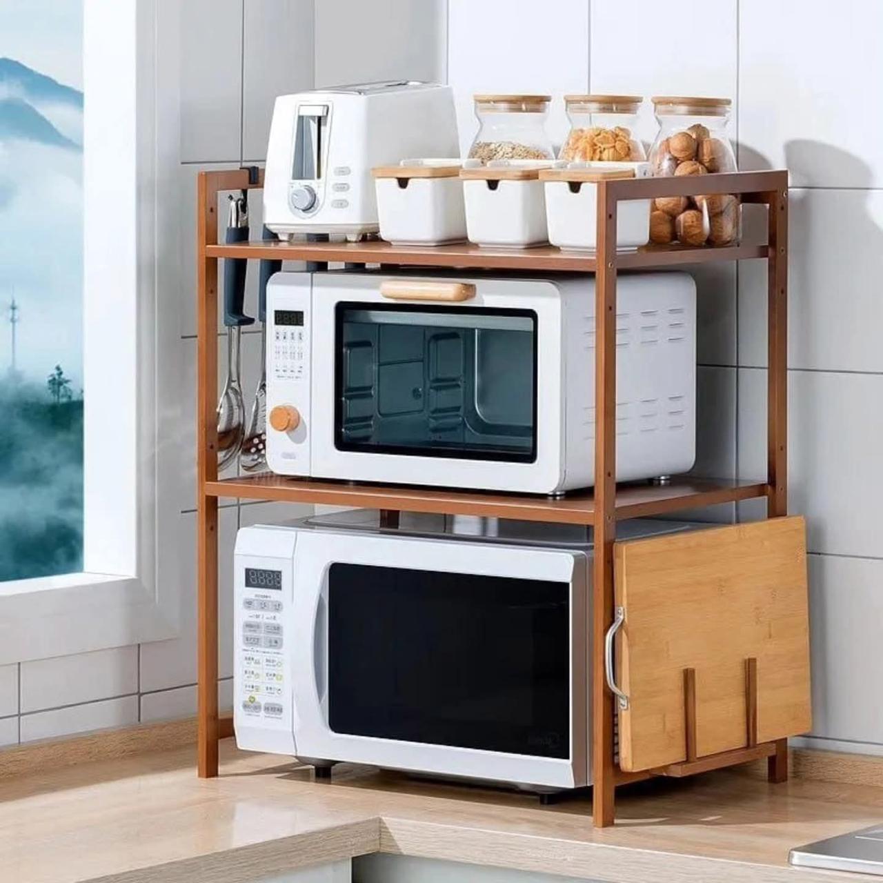 Multilayer microwave and multipurpose kitchen stand