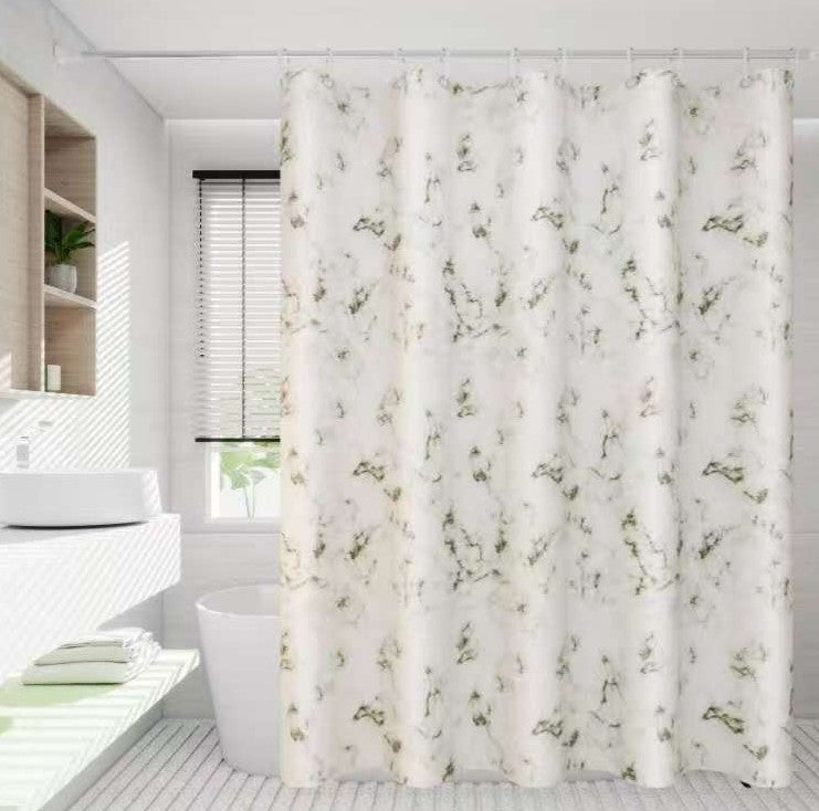 Shower Curtain with Hooks 180 × 200 cm