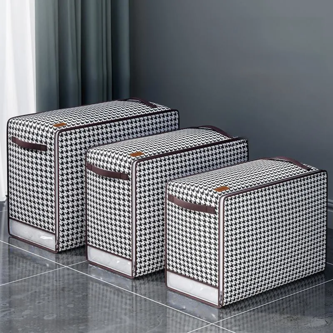 Set of 3 foldable storage bags in sizes 55 × 40 × 25cm, 60 × 45 × 25cm and 65 × 50 × 30cm for duvets, quilts and clothes, available in Nairobi, Kenya