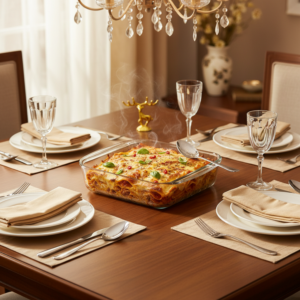 1L Square Glass Baking Dish