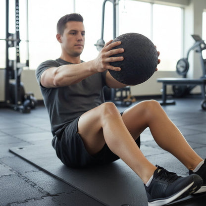 Non-Bounce Textured Rubber Weighted Medicine Slam Ball