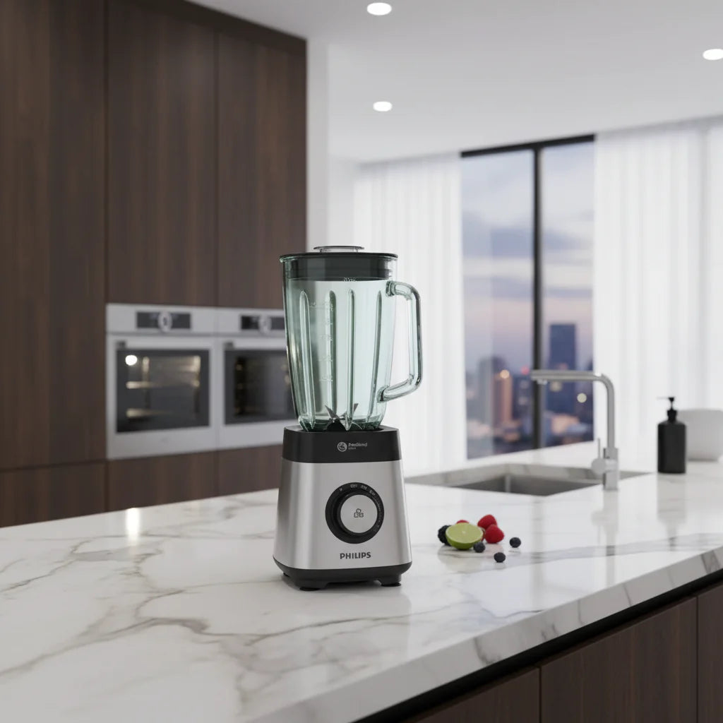 5000 Series Blender – 1000W ProBlend Crush, 2L Glass Jar, On-the-Go Tumbler HR3573/91
